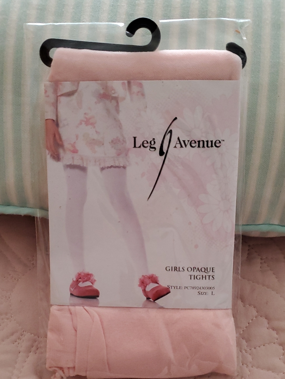 Leg Avenue Girls' Opaque Tights - Light Pink